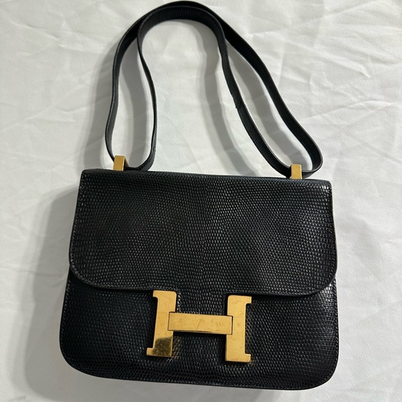 Hermes Lizard 24CM Constance Handbag - Picture 10 of 14